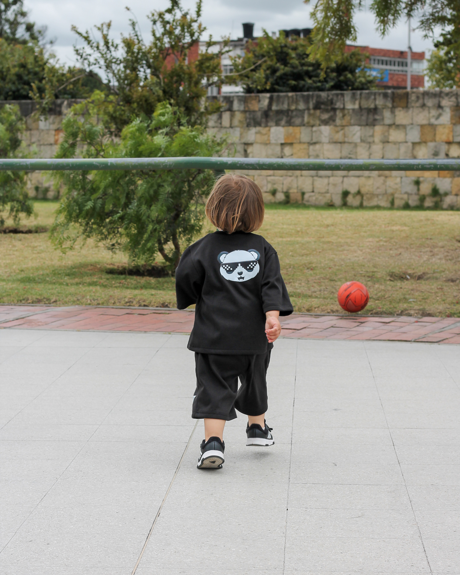 Set Courage para niños, tallas 4 a 6 Negro