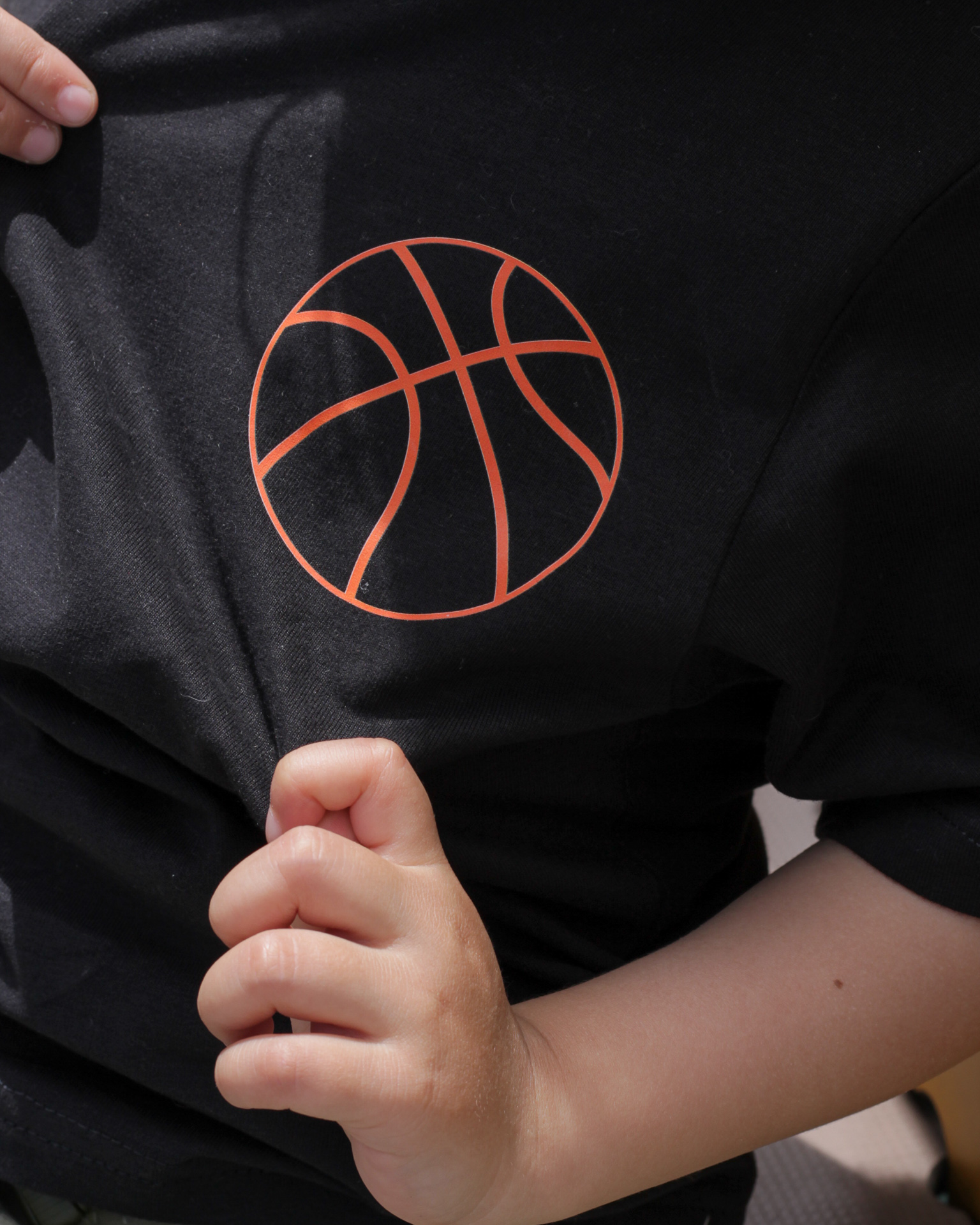 Camiseta Semi Oversize Future Champs para niños, tallas 4 a 6 Negro