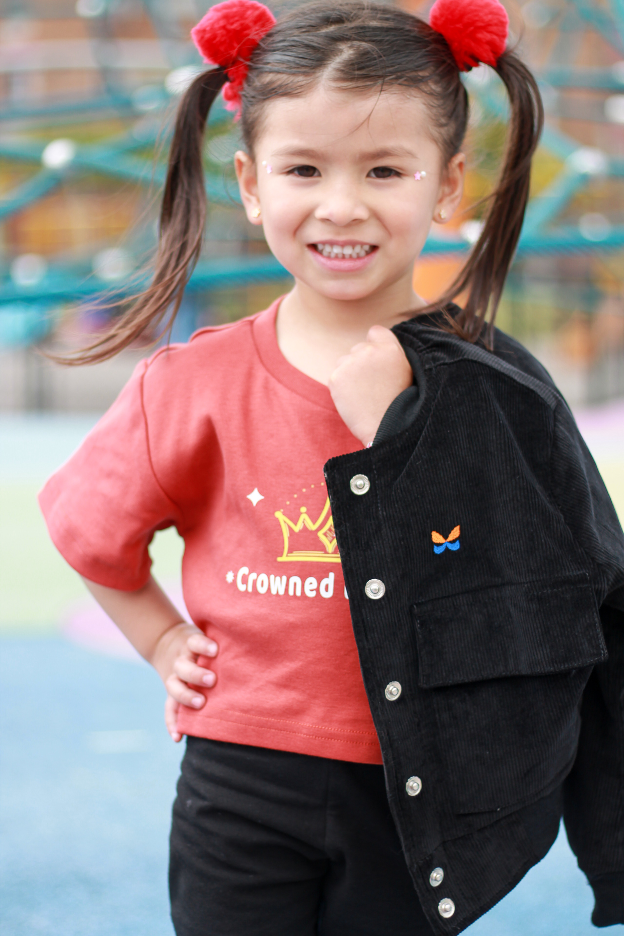 Chaqueta Field para niñas, tallas 4 a 6 Negro