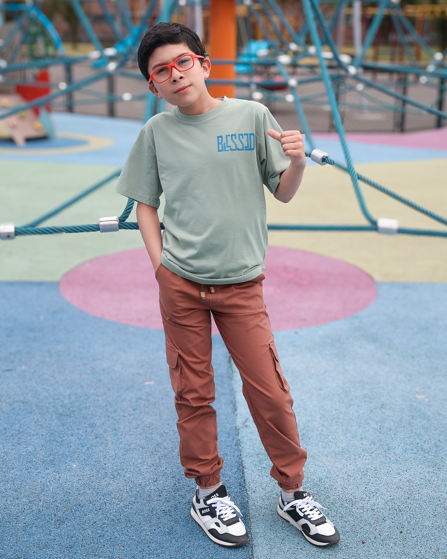 Camiseta Semi Oversize  Blessed