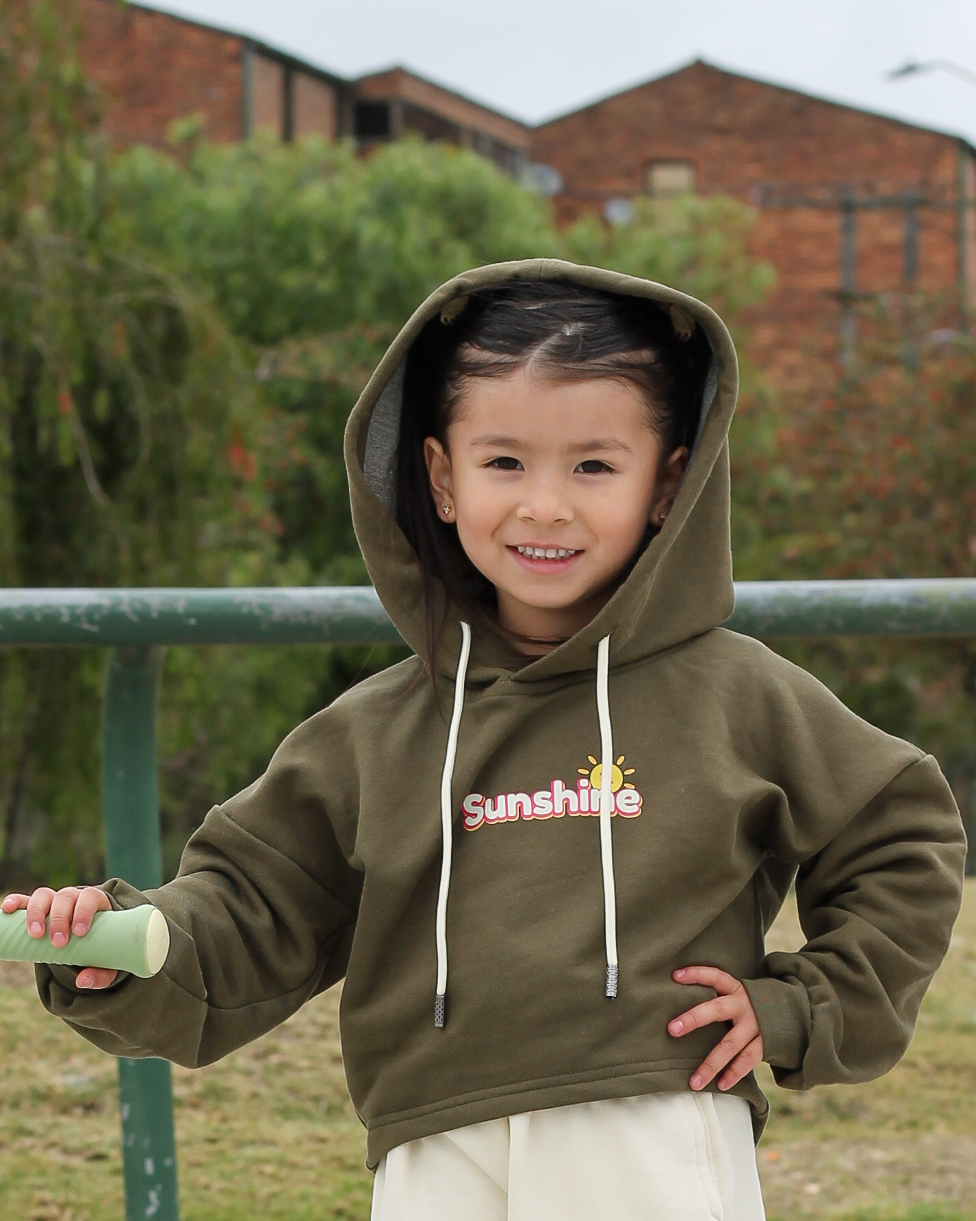 Hoodie Crop Sunshine