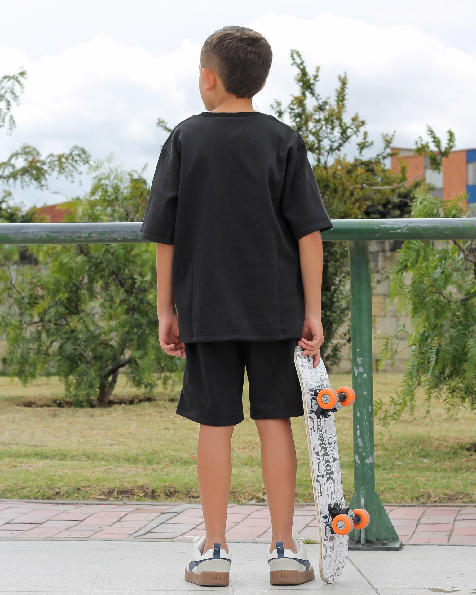 Set Game para niños, tallas 8 a 12 Negro